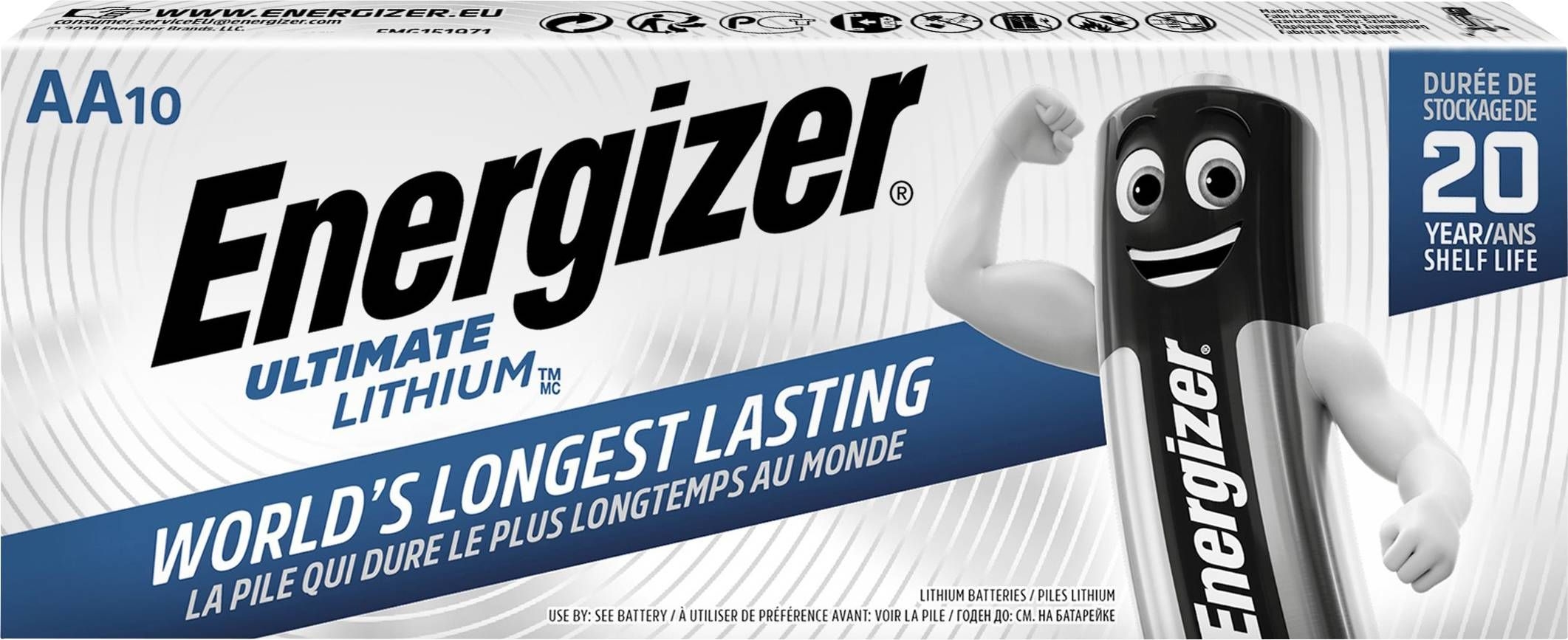 Energizer 4x Ultimate Lithium AA Mignon L91 Batterie 1,5V 3000